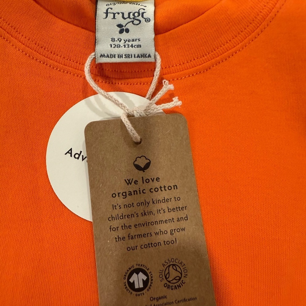 FRUGI CARSEN APPLIQUE T-SHIRT size 8-9 years organic cotton - Picture 8 of 11